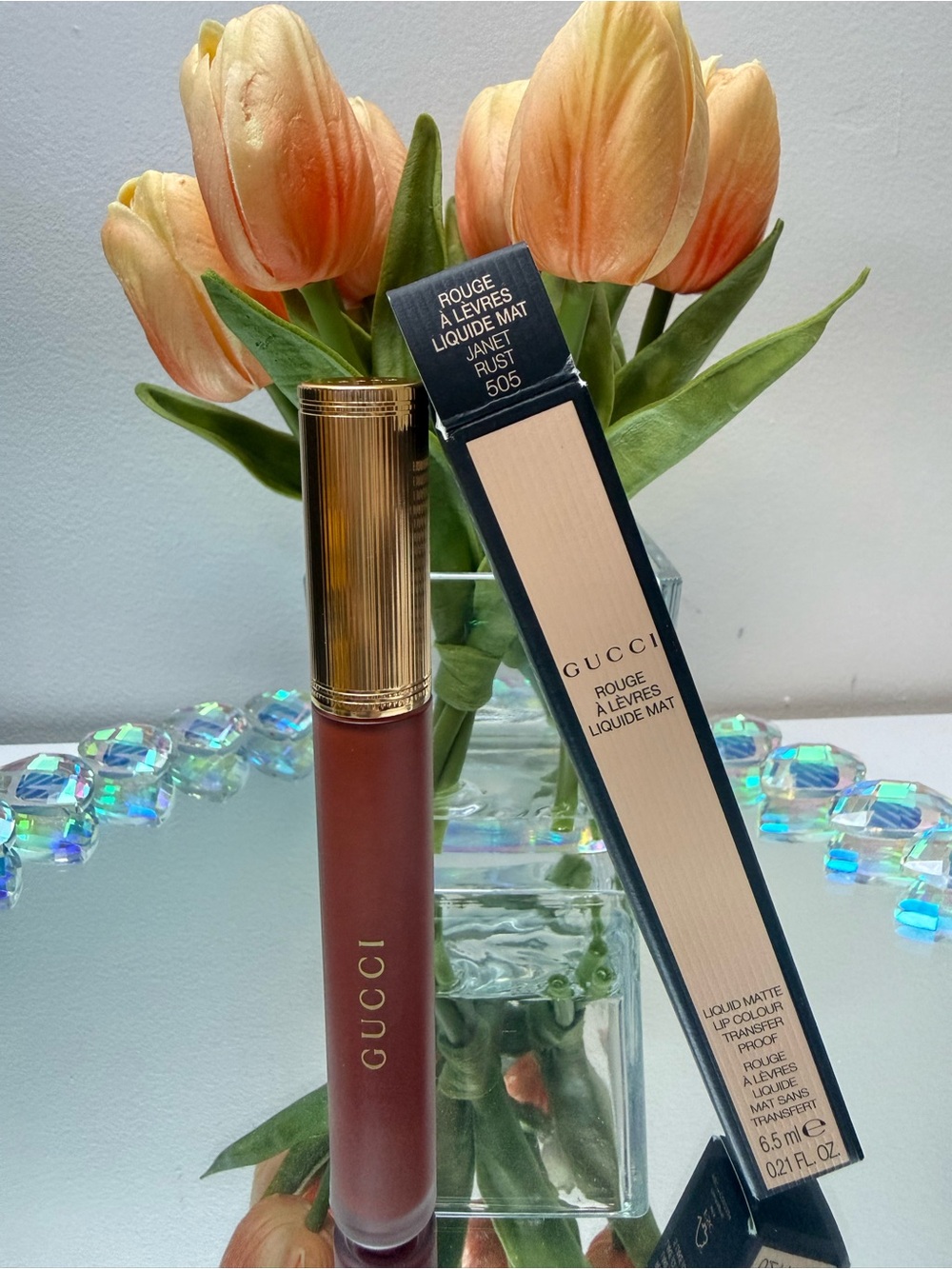 Gucci Women NEW Janet Rust 505 Matte Liquid Lipstick Designer Beauty